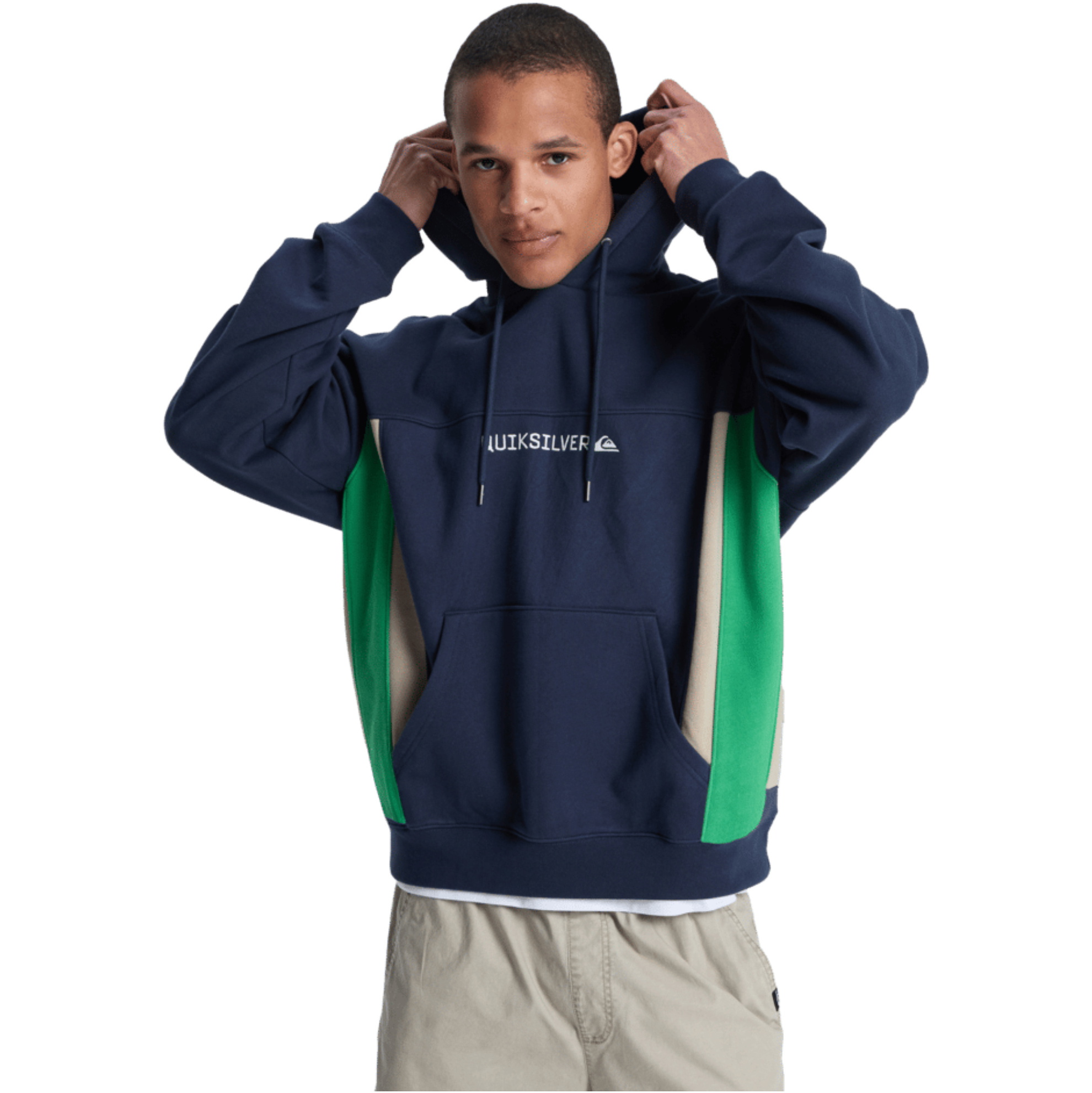 2026 Quiksilver Hombres Sudadera Con Capucha Clicker EQYFT05204 - Dark Navy